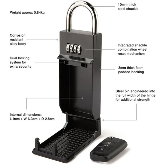 2024 Northcore Keypod 5gs - Caja Fuerte Para Llaves Xk02 - Negro